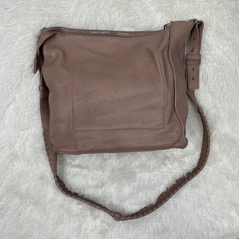 All Saints Leather Kita‎ Crossbody Bag Purse Beige Taupe - Picture 2 of 16